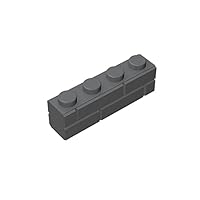 Gobricks GDS-632 Special 1x4 with Masonry Brick Profile Compatible with Lego 15533 All Major Brick Brands Toys Building Blocks Technical Parts Assembles DIY (500 PCS,199 Dark Bluish Gray(072))
