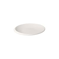 Villeroy & Boch NewMoon Bread, Small Plate for Breakfast, Brunch or Appetizers Made of Premium Porcelain, Dishwasher Safe, 16 cm, White, 16X16X2CM