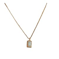 14K Gold Ethiopian Opal Pendant - Handcrafted Natural Gemstone Jewelry Mother's Day Gift