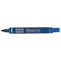 Pentel N50-C - N50 Permanent Marker Bullet Tip Blue N50-C - (PK12)