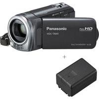 Panasonic HDC-TM41, 1080 HD Camcorder Gray - Bundle VW-VBK180 Rechargeable Lithium Ion Battery Pack