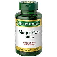 Nature's Bounty Magnesium 400 mg, Softgels, 75 ea - 2pc