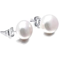 Titanium Hypoallergenic Fresh Water Pearls Stud Earrings For Sensitive Ears Light and safe. Seal to keep its contents clean and hygienic by Bedrock Jewelry