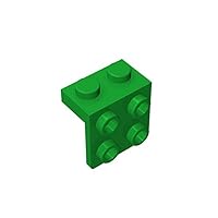 Gobricks GDS-641 Angle Plate 1X2 / 2X2 Compatible with Lego 44728 21712 92411 All Major Brick Brands Toys Building Blocks Technical Parts Assembles DIY (28 Green(040),20 PCS)
