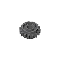 Gobricks GDS-1106 Technical, Gear 16 Tooth with Clutch on Both Sides Compatible with Lego 18946 All Major Brick Building Blocks Technical Parts Assembles DIY (199 Dark Bluish Gray(072),10PCS)