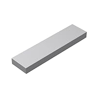 Classic Tiles Block Bulk, Light Gray Tiles 1x4, Building Tiles Flat 100 Piece, Compatible with Parts and Pieces: 1x4 Light Gray Tiles(Color:Light Gray)