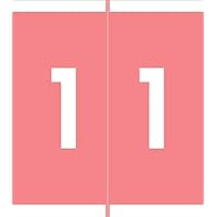 File Folder Labels, Number 1, Barkley FNAVM Match - AVNM Series Chart Stickers, Pink, 1-11/16 x 1-1/2