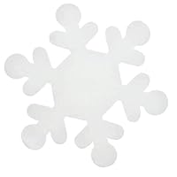 12 Crafter's Square Foam Shapes 8 Inches Tall (White Snowflake)