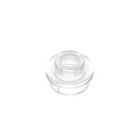 Gobricks GDS-603 PL.Round 1X1 W. THROUGHG Compatible with Lego 85861 28626 All Major Brick Brands Toys Building Blocks Technical Parts Assembles DIY (40 Trans-Clear(180),100 PCS)