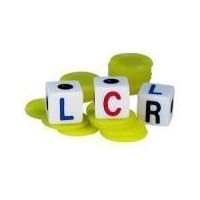 LCR Dice Game (Yellow Chips)