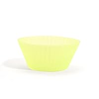 2pieces-7cm Silicone Cake Cup Mold High Temperature Resistant Household Baking Tools Cake Cup Oven Mold-yellow