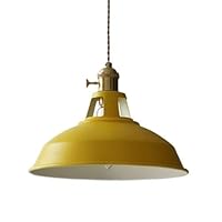 Stylish Personality Macaron Chandelier Modern Elegance Pendant Hanging Lamp Retro Industrial Lamp Metal Hanging Ceiling Light Oil Rubbed Bronze Flush Mount Light (Color : Yellow)