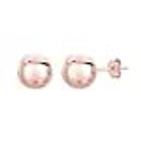 The Diamond Deal 14k REAL Yellow Or White or Rose/Pink Gold Shiny Ball Stud Earrings For Women in many Sizes and Gagues and With Push backs Closure (3MM, 4MM, 5MM, 6MM, 7MM, 8MM or 10MM Size)