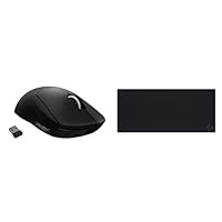 Logitech G Pro X Superlight Wireless Gaming Mouse + G840 XL Gaming Mouse Pad Bundle - Black