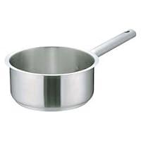 Endoshoji AKTD304 Murano Induction Pot, Commercial Use, Single-Handed Pot, 9.4 inches (24 cm), No Lid, Induction Compatible, 18-8 Stainless Steel