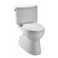 TOTO CST474CUFG#03 1.0-GPF Vespin II 1G High-Efficiency Toilet, with SanaGloss (2 Piece), Bone