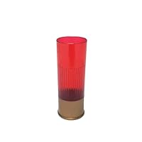GET Heavy-Duty Shotgun Shell Plastic Shot Glass, 1.5 Ounce, Red (12 Pack)