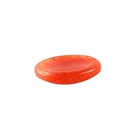Jet International Red Aventurine Worry Stone Irish Carved India Handcrafted A++ Crystal Free Pouch Booklet Palm Thumb Stress Relief