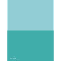 B5 Composition Notebook 7.48x9.84 inches, Narrow Ruled, Double Teal Soft-touch cover: 120 Numbered pages, 60 Sheets - Notebooks by Crispy Minimalist
