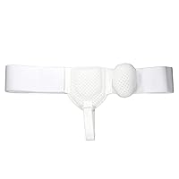 Hernia Belt Truss - for Groin Or Sports Hernia Bracing Support Pain Relief Descending Transport (Color : White)