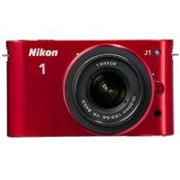 Nikon 1 J1 10.1MP Digital Camera with 10-30mm Lens, Red