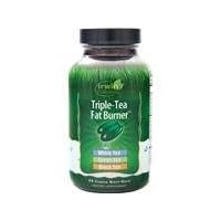 Irwin Naturals Triple-Tea Fat Burner - White, Green & Black Tea - Antioxidant Rich Metabolism Booster - 75 Liquid Softgels (2 Pack)
