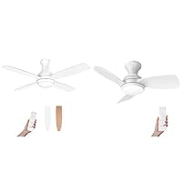 Consciot 52inch white ceiling fan & 30inch white ceiling fan