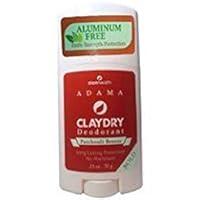 ClayDry Silk Deodorant Patchouli Breeze Zion Health 2.5 oz Stick