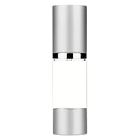 Silver Airless Treatment with White Body Pump Bottle By Skin Perfection 1 oz 30 ml Keep Bacteria & Contaminents.