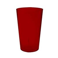 G.E.T. Heavy-Duty Plastic Restaurant Tumblers, 32 Ounce, Red (Set of 12)