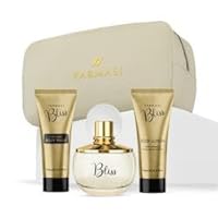 Farmasi Bliss Set, Women's Gift Pack of 4 Products with Perfume, 70 ml, Shower Gel 100 ml, Body Lotion 100 ml, Waterproof Beauty, 575 g