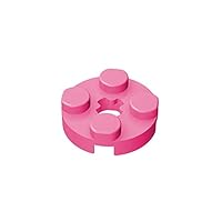 Gobricks GDS-609 Plate 2X2 Round Compatible with Lego 4032 All Major Brick Brands Toys Building Blocks Technical Parts Assembles DIY (221 Dark Pink(012),50 PCS)