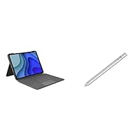 Logitech Folio Touch iPad Pro 11-inch (1st, 2nd, 3rd and 4th gen - 2018, 2020, 2021, 2022) Keyboard Case - Backlit Keyboard, Trackpad, Smart Connector +Crayon Digital Pencil Fast USB-C Charge