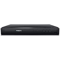 Philips BDP1502 Blu-Ray Disc / DVD Player with DVD Video upscaling to HD and 6FT HDMI Cable Included (Renewed)