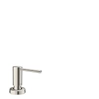 hansgrohe Bath and Kitchen Sink Soap Dispenser, Talis 4-inch, Modern Soap Dispenser in Stainless Steel Optic, 40448801