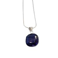 Handmade 925 Sterling purple amethyst Gemstone Pendant Gift Jewelry