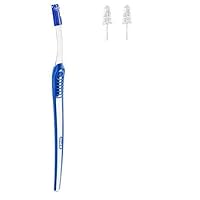 Oral-B Interdental Brush Handle with 2 Tapered Refill Brushes