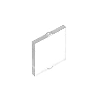 Gobricks GDS-791 Glass for Frame 1X2X2-1x2x2 Glass Compatible with Lego 60601 86209All Major Brick Brands Toys,Building Blocks,Technical Parts,Assembles DIY (40 Trans-Clear(180),50 PCS)