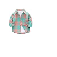 Boys and Girls Spring Autumn Cotton Striped 1-7 Years Old Long-Sleeved Shirt for Children.