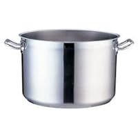 Endoshoji TKG AHV6424 Half-Size Pot, 9.4 inches (24 cm), No Lid, TKG PRO Professional Stainless Steel Induction Cooker Compatible Commercial Pot, Outer Diameter x Depth 10.0 x 6.5 inches (255 x 165
