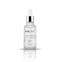 MK Agelock Vitamin C Lactic Acid Serum for Face Exfoliation, Anti Ageing, Moisturising & Whitening All Skin Types, 30g