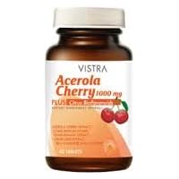 Vistra Acerola Cherry 1000 Mg. Plus Citrus Bioflavonoids 45 Tablets : 1 Bottle