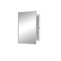 Nutone Broan 781021 Builder Series Recessed Mount Cabinet with Stainless Steel Mirror Frame 16