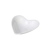 Yamashita Craft 711505731 Small Bowl, Delicacy Container, White Heart, Small Plate, 3.1 x 3.1 x 0.9 inches (8 x 7.8 x