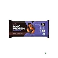 RiteBite Max Protein Ultimate Choco Almond 30g Protein Bars [Pack of 3] Protein Blend, Fiber, Vitamins & Minerals, No Preservatives, 100% Veg, No Added Sugar, For Energy, Fitness & Immunity - 300g [IN]