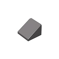 Classic Dark Gray Slope Bulk, Dark Gray Slope 30 1x1 x 2/3, Building Slope Flat 200 Piece, Compatible with Lego Parts and Pieces: 1x1 Dark Gray Slope (Color: Dark Gray)