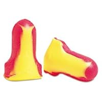 Foam Ear Plugs,Reusable,T-Shape,Uncorded,200/BX,Pink/Yellow, Sold as 1 Box
