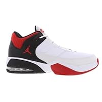 Nike CZ4167-160 Jordan Max Aura 3 Basketball Shoes Sneakers Mid Cut White Red Black, white/red black