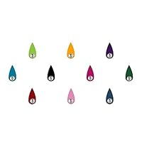 Indian BindiIndian Bindi Tear Drop Shaped Multicolor With Stone (1 Pack)(10 mm) (CJ1021)