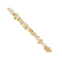 Natural Citrine Necklace 34 Inches Endless, Citrine Chips Nuggets 150 Ct, November Birthstone